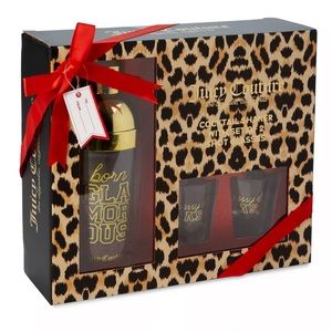 juicy couture cocktail shaker and shot glass set